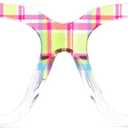 Zeelool Square Acetate Glasses Retro Eyewear for Women Blue Light Blocking Glasses Anti Eyestrain Glasses ZJGA784822 (Crystal)