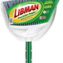 Libman FlexTech Broom with Dustpan Combo Set for Sweeping Indoor and Outdoor Floors, Pet, Dog Hair Broom, 55 Precision Angle Broom, 3 Piece Handle, 11" Wide, 10.25" Wide Dust Pan