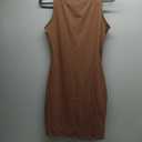 Trendy Queen Women's Boat Neck Going Out Bodycon Mini Dress Summer 2025 Party Club Vacation Cute Short Tank Dresses (Brown) Xs