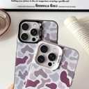 Skyseaco for iPhone 14 Pro Max Case, Cool Camo Pattern Phone Case Vintage Camouflage Shockproof Protective Cover for Women Girls Men Boys Teens, Black