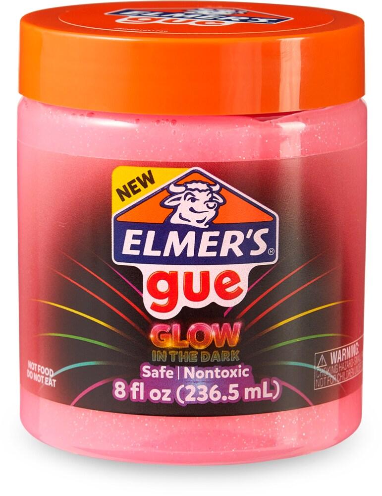8Fl oz Elmer's Gue, Glow in the dark gue, Nontoxic Elmer's Glowgue