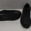 LARNMERN Men Non Slip Work Sneakers Water Resistant Food Service Zapatos Trabajo Antideslizantes Walking Shoes Waterproof Shoes Slip-on (13 X-Wide, Black)