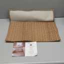 MatEssenz 20"x30" Kitchen Mats for Floor, Woven Kitchen Rugs, Machine Washable Mats Boho Style, Non Slip, Anti-Skid TPR Backing for Kitchen, Non-Slip, Durable, Easy Clean, Everyday Use (1'8" x 2'6" (Rectangular), Light Brown)