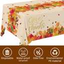 Gatherfun Fall Thanksgiving Decorations, Disposable Tablecloth, Plastic Table Cover for Autumn Party Decorations and Thanksgiving Party Decorations, 3 Pack, 54x108