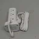 Power Strip Tower with Multiple Outlets, Flat Plug Surge Protector Tower Extension Cord with 12 AC Outlets 4 USB Ports (2 USB C), 10FT Cord Power Tower Surge Protector for Home Office Dorm Room, White