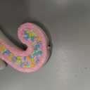 Number 2 Candle with Sprinkles, Pastel Pink Unicorn Rainbow Cake Topper, Two Sweet Birthday Decorations for Girl 2nd Birthday Party Supplies