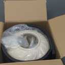 Ceramic Flower Vase Round Textured Vase,Farmhouse Vase Terracotta Rustic Vases for Home Decor for Living Room,Dining Table Decor,Shelf Decor,Centerpiece (6 inch)