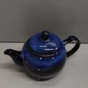 KOOV Tea Pot with Infuser for Loose Tea, 34OZ Ceramic Teapot with Infuser, Enough For 6 Cups, Tea Pots with Tea Strainers for Tea Party, Reactive Glaze (Nebula Blue)