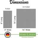 SimuLinen Champagne Linen Feel Disposable Dinner Napkins - Cloth-Like Kosher Napkins for Celebrations, Weddings, and Showers, 16"x16", Box of 50