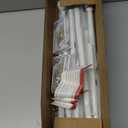 White Curtain Rods for Windows 48 to 84 or 88 Inches Max-2 Pack 5/8'' Metal Heavy Duty Curtain Rods Set - Rustic Decorative Drapery Rods with Brackets for Farmhouse, Bedroom(4-7.5 Feet)