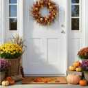 Calloway Mills 121981729 Nature's Bounty Doormat, 17" x 29", Multicolor | Outdoor Coir, Non Slip Vinyl Backing,Fall Front Door Mat,
