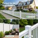 RECTOO 4x4 Vinyl Post Caps White (Actual 4.00" Internal Size - NOT for Wood Posts), Pyramid Top Toppers for Fences, Decks & Mailboxes, Weatherproof PVC Post Protector (8 Pack)