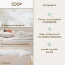 Coop Home Goods Essence Down Alternative Mattress Topper Full, Plush 2-Inch Gusset and Baffle Box Design for Even Support and Comfort, Premium Bed Topper for Pressure Relief, Oeko-TEX Certified