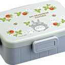 Skater My Neighbor Totoro Bento Lunch Box (22oz) - Cute Lunch Carrier with Secure 4-Point Locking Lid - Authentic Japanese Design - Durable, Microwave and Dishwasher Safe - Raspberry
