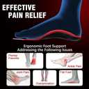 Plantar Fasciitis High Arch Support Insoles for Men & Women - for Flat Feet & Achilles Tendonitis, 240 lb Heavy Duty Work Boot Insoles with Shock Absorption & Arch Pain Relief - M