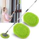 Wall Cleaner, Wall Cleaner Mop Green Mop for Walls Max 66 Wall Mop with Long Handle, Ceiling Dust Mop with 15Labor-Saving Extension Pole, Green Wall Cleaner with Long Handle, Wall Washing Mop