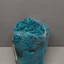 LOCHAS Luxury Bathroom Rug Shaggy Bath Mat 24 x 60 Inch, Washable Non Slip Bath Rugs for Bathroom Shower, Soft Plush Chenille Absorbent Carpets Mats, Teal Blue