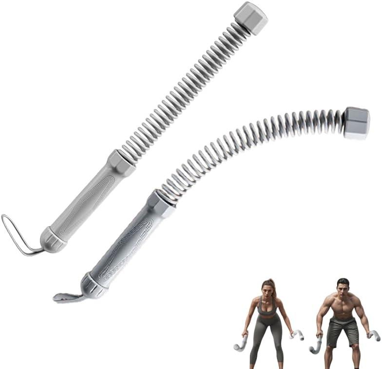 Portable Workout Resistance Training Tool | Space-Saving Home Fitness Equipment for Light Exercise, Daily Movement & Low-Impact Training for Men & Women Working Out.(Grey 2pcs)
