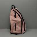 Ytonet Tennis Bag, Tennis Sling Backpack Crossbody Water Resistant for Men Women, Compatible for Pickleball Badminton Rackets (Large, Light Pink)