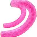 Supacaz Super Sticky Kush - Neon Pink + Pink Star Plugz - Bicycle Bar Tape Cycling Bike Handlebar Tape
