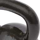 Amazon Basics Cast Iron Kettlebell for Strength Training, Wide Handle, 40 Pounds, Black
