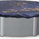 Blue Wave 24-ft Round Leaf Net Above Ground Pool Cover (Black)