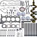 G4NC 2.0L Engine Rebuild Overhaul Kit w/Crankshaft,Head Gasket Set & Connecting Rod Compatible with Kia Sportage Forte Carens Soul Hyundai Tucson Elantra Replace# 623V6-2EH00 23040-2E000