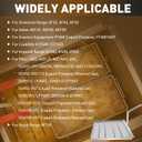 Commercial Deep Fryer Filter AF45, 13.75" x 13.75" 304 Stainless Steel with 500 Micron Mesh to Intercept Residue, Deep Fryer Filters for Cleaner Performance in Restaurants & Kitchens
