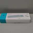 FD iK6630 Wireless Keyboard and Mouse Combo  2.4GHz USB Cordless, Cute Round Keys, Quiet and Slim Set for Laptop, Computer, TV, and Mac  Salmon Pink & White