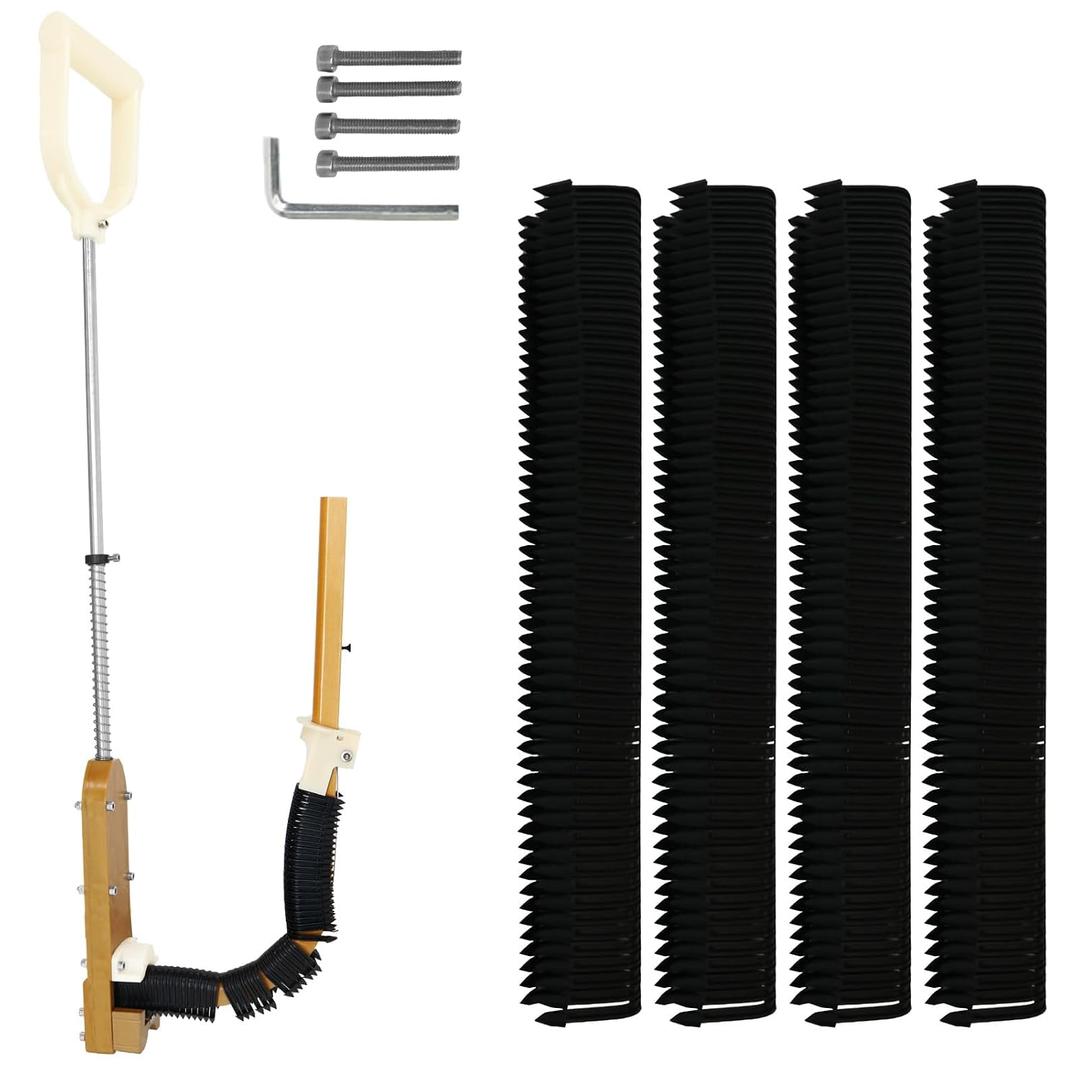 PEX Pipe Stapler with 1650 Pcs Foamboard Staples(Black), Stand Up Foamboard Staple Gun with 1-1/2Staples,Pex Foam Stapler Kit for 1"-2" Foamboard