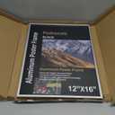 12x16 Poster Frames 1PCS, Plexiglass, Silver Aluminum Snap Frame, Front-loading Frame for Wall