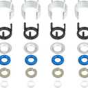 X AUTOHAUX 4 Set Fuel Injector Seal Repair O-Ring Kit 06H998907A 06J998907 06G998907 for VW Beetle Golf Passat Jetta Tiguan for Audi A3 A4 S4 A5 S5 A6 Q3 Q5 TT