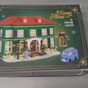 Christmas House Building Set with Light for Adults, NO Compatible with Lego House, 1187PCS Holiday Loness Home Boys House Building Kits, Christmas for Movie Fans Friends Family