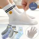 Women's Cute Funny Crew Socks - Cotton Novelty Socks for Women & Girls (5-6 Pairs)