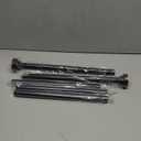 Shower Curtain Rod 31-80 in Adjustable Curtain Rod No Drilling Black Tension Shower Rod Stainless Steel for Bathroom Room Divider