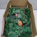 9FT Christmas Garland Decoration Prelit Christmas Garland with 100 Lights - Lighted Garland with Pine Cones Red Berries Cedar Lush 282 Branches Garland for Mantle Stairs Door Tree Timer