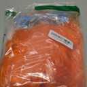 ATAYOU 4Pcs Orange Bun Wig Flat Bang Updo Wig With Red Polka Dot Scarf and Blue Retro Style Sunglasses for Women Halloween Costume(Without Dress)