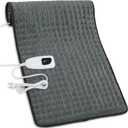 Deepsoon Heating Pad,Electric Heating Pads for Back,Neck,Moist Heating Pad for Abdomen Shoulder Knee Legs,Dry/Moist Heat&Auto Shut Off,Mother's Day Birthday for Men and Women,Dark Gray,33x17 Inch