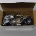 Privacy Door Knobs, 6 Pack Matte Black Door Knobs with Lock, Bed and Bath Door Knob Interior Keyless Locksets, Round Door Handles Reversible for Left Right Handed Doors