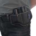 2-Pack Multitool Sheaths for Belt,Nylon Belt Organizer for 4-5 Leatherman Gerber Tools, Knife Pouch with Belt Loop for Men,Multitool Pouch with Flashlight Holder, Keychain Clip