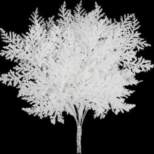 FOIMAS 24pcs Artificial Pine Needles Glitter Christmas Floral Picks Branches Fake Floral Twig Picks Sprays for Christmas Tree Wreaths Floral Arrangement Home Holiday Decor,White