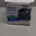 Hang on Back Aquarium Filter 158GPH for 10-40 Gal. Fish Tank, w/ Detachable U-V Light &Surface Skimmer, 4-Stage Suspension Oxygen Deodorization Saltwater Freshwater Crystal Clear Green Clean Machine