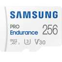 Samsung PRO Endurance 256GB MicroSDXC Memory Card with Adapter for Dash Cam, Body Cam, and Security Camera, Class 10, U3, V30 (‎MB-MJ256KA/AM)