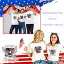 3 Pcs Iron on Transfers for T-Shirts 250th Anniversary USA Iron on Patches 4th of July Heat Transfer USA Flag Heart Designs Independence Day Vinyl Stickers Supplies for Bags Clothes DIY Craft Decor