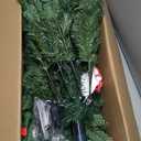 Evangeline 7.5ft Rotating Christmas Tree with Star Projector, 1504 Branch Tips, 500 Warm Lights and Rotating Base, 53" Wide Realistic Traditional Christmas Tree with Lights by Naomi Home