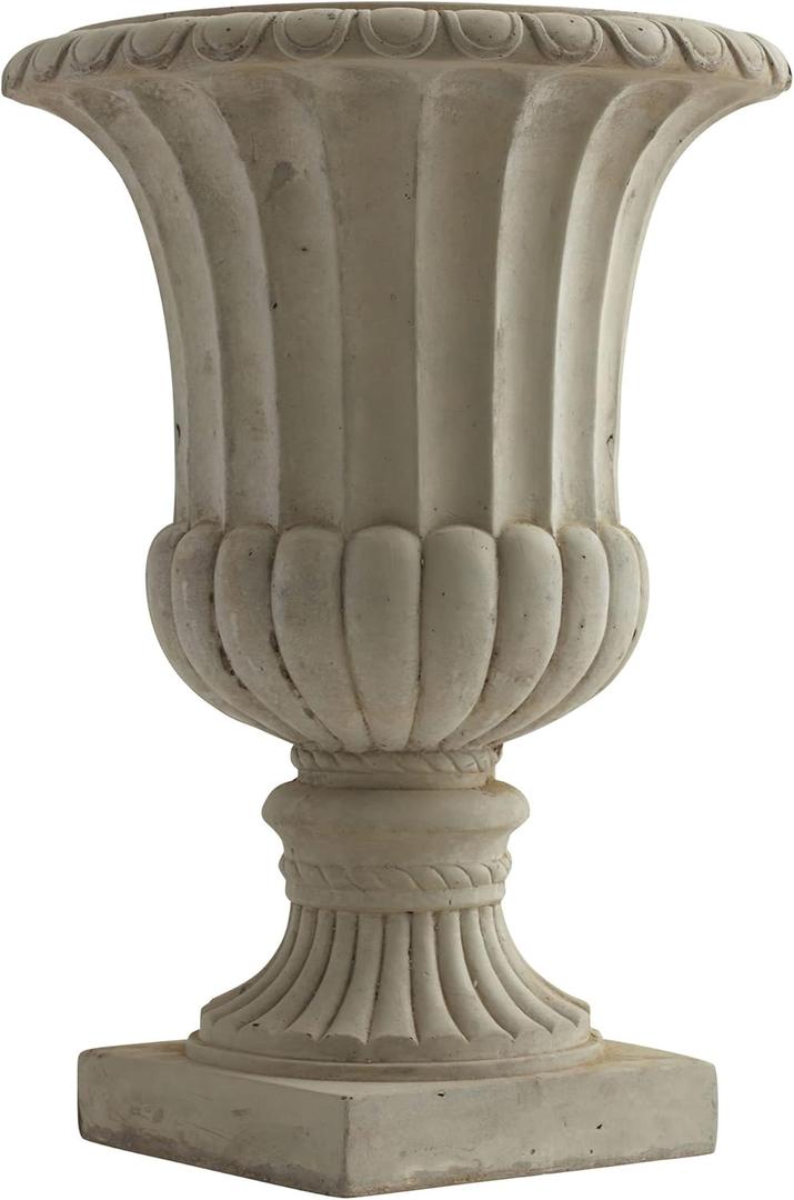 Nearly Natural 20.25 Large Sand Colored Urn Indoor/Outdoor) Planter