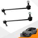 K750795 (Set of 2) Front Stabilizer Bar End Link Kit Compatible for 2017-2023 Je-ep Compass 2015-2023 Renegade,2016-2023 Fi-at 500X