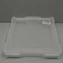 ArtBin 6913AB Portable Art & Craft Organizer with Handle, Holds Up to 12" x 12" Paper, [1] Plastic Storage Case, Clear