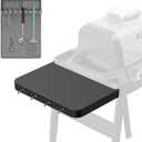 XSKUSSDTBL Woodfire Attachable Side Table Silicone Grilling Mat for Ninja Woodfire XSKUNSTAND Outdoor Grill Stand, Ninja Woodfire Grill Stand Side Table Silicone Grill Tool Mat for Ninja Grill Table