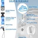 8 Pack Cruise Lanyards Set for Ship Cards, with Retractable Badge Reel Waterproof Luggage Tag Holders Id Card Holders, Sea-Themes Pattern for All Cruises Ticket Key Cards Luggage Tag (Blue)